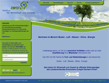 Tablet Screenshot of iwu-ev.de